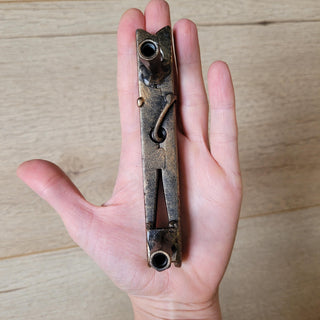 Clothespin Cabinet Handle – Rustic Metal Drawer Pull