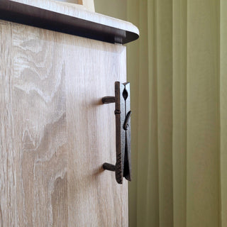 Clothespin Cabinet Handle – Rustic Metal Drawer Pull