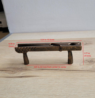 Clothespin Cabinet Handle – Rustic Metal Drawer Pull