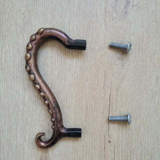 Octopus Tentacle Handle – Nautical Cabinet Pull, Bronze Color Finish