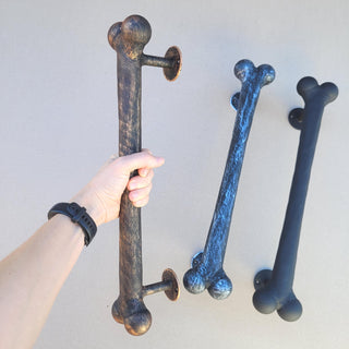 Hand Forged Dog Bone Door Handle: Metal Barn Door Hardware