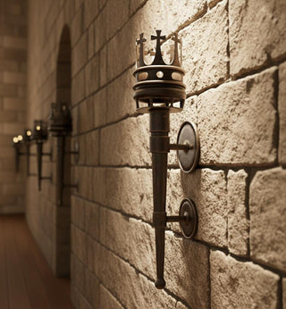 Medieval lantern, Wall sconce, Wall lightining