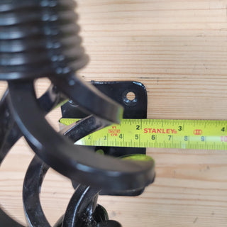 Wrought Iron Door Handle – 25 inch Black Twisted Handle for Wooden or Iron Doors, Handmade Rustic Pull Handle, Farmhouse Barn Door Hardware