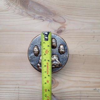 Dog Paw Door Handle – Hand-Forged Iron Knob Painted Bronze Color, Rustic Door Pull, Pet Lovers Gift, Handmade Hardware