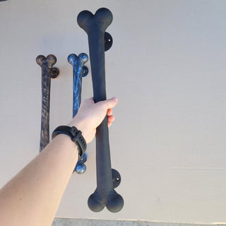 Hand Forged Dog Bone Door Handle: Metal Barn Door Hardware