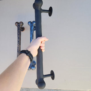 Hand Forged Dog Bone Door Handle: Metal Barn Door Hardware