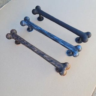 Hand Forged Dog Bone Door Handle: Metal Barn Door Hardware