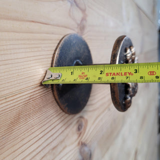 Dog Paw Door Handle – Hand-Forged Iron Knob Painted Bronze Color, Rustic Door Pull, Pet Lovers Gift, Handmade Hardware