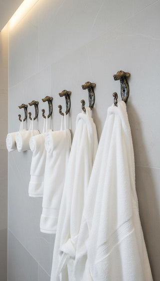 Handmade Forged Iron Dog Hook: Rustic Wall Hanger