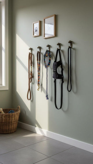 Handmade Forged Iron Dog Hook: Rustic Wall Hanger