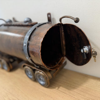 Truck Mailbox, Wall Mounted Semi Truck Design, Handmade Metal Outdoor Decor