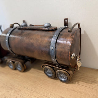 Truck Mailbox, Wall Mounted Semi Truck Design, Handmade Metal Outdoor Decor