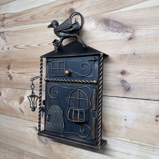 Hand Forged Wall Mount Mailbox: Custom Mailbox Numbers