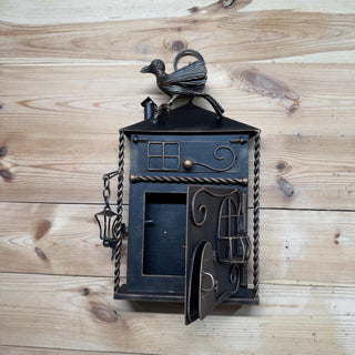 Hand Forged Wall Mount Mailbox: Custom Mailbox Numbers