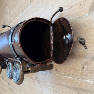 Truck Mailbox, Wall Mounted Semi Truck Design, Handmade Metal Outdoor Decor