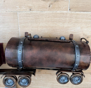 Truck Mailbox, Wall Mounted Semi Truck Design, Handmade Metal Outdoor Decor