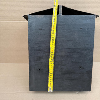 Rustic Forged Iron Mailbox with Roof – Handmade