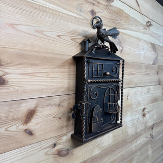 Hand Forged Wall Mount Mailbox: Custom Mailbox Numbers