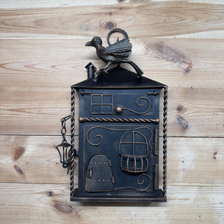 Hand Forged Wall Mount Mailbox: Custom Mailbox Numbers