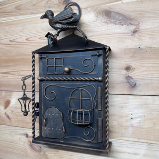 Hand Forged Wall Mount Mailbox: Custom Mailbox Numbers