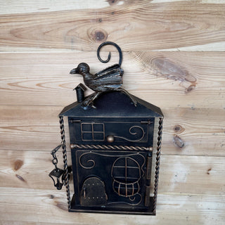 Hand Forged Wall Mount Mailbox: Custom Mailbox Numbers