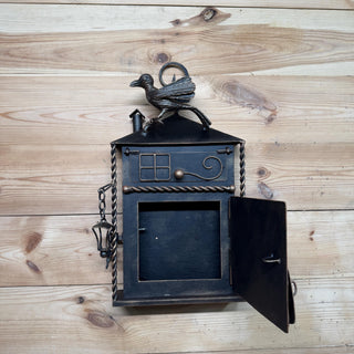 Hand Forged Wall Mount Mailbox: Custom Mailbox Numbers