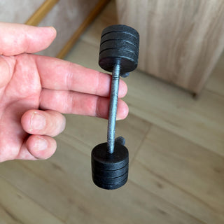 Dumbbell Door Handle – Forged Iron Gym Style Cabinet Pull