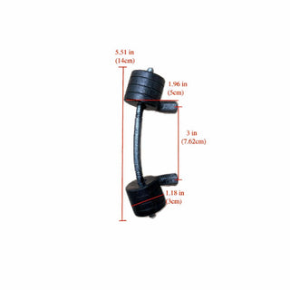 Dumbbell Door Handle – Forged Iron Gym Style Cabinet Pull