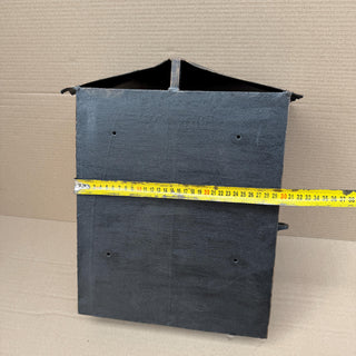 Rustic Forged Iron Mailbox with Roof – Handmade