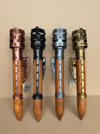 Medieval Wall Torch Light – Handmade Forged Sconce