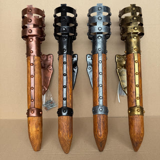 Medieval Wall Torch Light – Handmade Forged Sconce