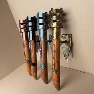 Medieval Wall Torch Light – Handmade Forged Sconce