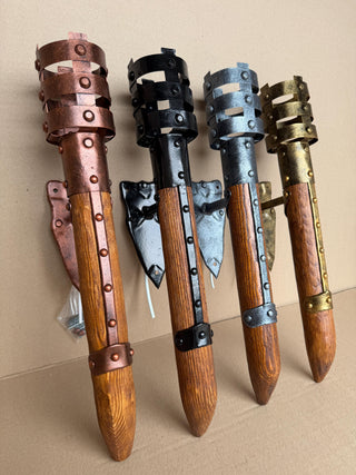 Medieval Wall Torch Light – Handmade Forged Sconce