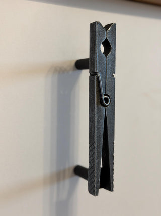 Clothespin Cabinet Handle – Rustic Metal Drawer Pull