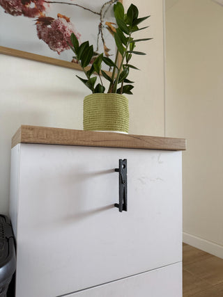 Clothespin Cabinet Handle – Rustic Metal Drawer Pull