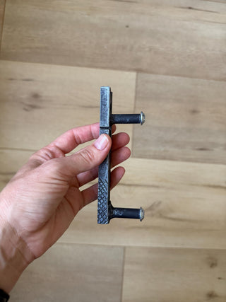Clothespin Cabinet Handle – Rustic Metal Drawer Pull
