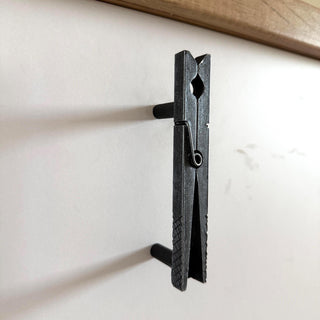 Clothespin Cabinet Handle – Rustic Metal Drawer Pull