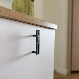 Clothespin Cabinet Handle – Rustic Metal Drawer Pull