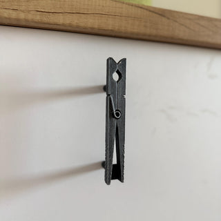 Clothespin Cabinet Handle – Rustic Metal Drawer Pull