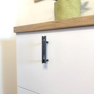 Clothespin Cabinet Handle – Rustic Metal Drawer Pull
