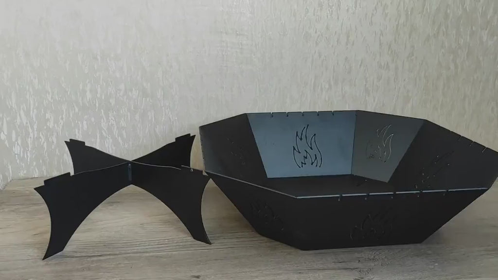 Handmade Metal Fire Pit Bowl: Log Burner, Grill Pit