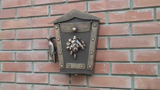 Wall mount mailbox, Mailbox, Custom mailbox, Mailbox numbers, Modern mailbox, Wall mount mailbox, Hand forged