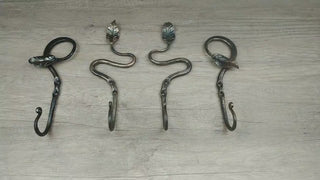 Set of metal hooks 4 pieces,  Iron hook, Wall hook, Hook for home, Iron hanger, Kitchen hook, Iron hanger, Hallway hooks, Robe hook,