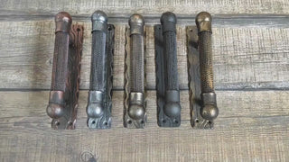 Barn door handle, door handles. Metal door handles, metal handle, hand forged handle, door decor, wrought hardware, hand forged handle