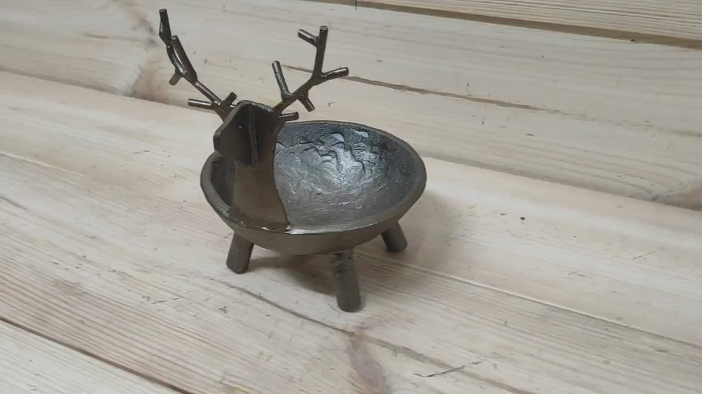 Reindeer candlestick, Christmas candlestick, Candle holder, Christmas decorations, metal candlestick, handmade Christmas candlestick