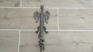 Dragon door handle, medieval style, Dragon decor, Dragon style