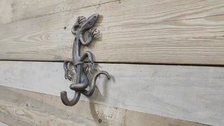 Wall Hook, forged hook, metal hook, clothes hook, handmade hook, lizard hook