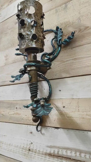 Wall Light, wall lantern, viking sconce torch