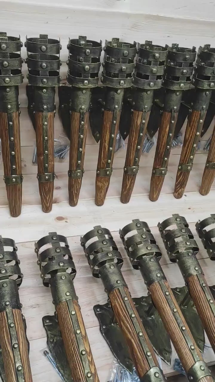 Wall sconce torch, Viking sconce torch, Medieval sconce torch, Viking lantern, Wall lantern, Wrought iron sconces, Medieval lantern