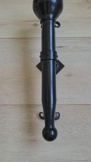 Handmade Metal Torch Wall Sconce: Gothic Medieval Lighting